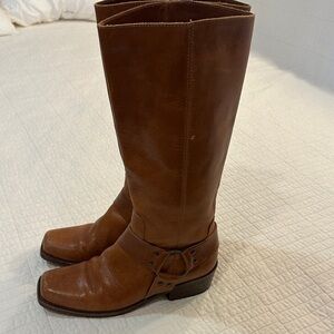 6 M Michael Kors Tan Leather Riding Harness Boot Campus